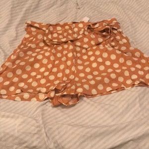 High waisted shorts.